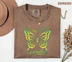 Comfort Colors® Mental Health Awareness Butterfly Shirt Tomorrow Needs You You Matter Tee Green Ribbon Support Inspirational Quote Gift