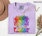 Comfort Colors® Broken Crayons Still Color Shirt Mental Health Awareness Tee Rainbow Positive Quote Inspirational Support Gift Unisex Shirt