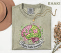 Comfort Colors® Mental Health Awareness Brain Shirt Green Ribbon Pink Green Mind Tee Butterfly Support Mental Wellnes...