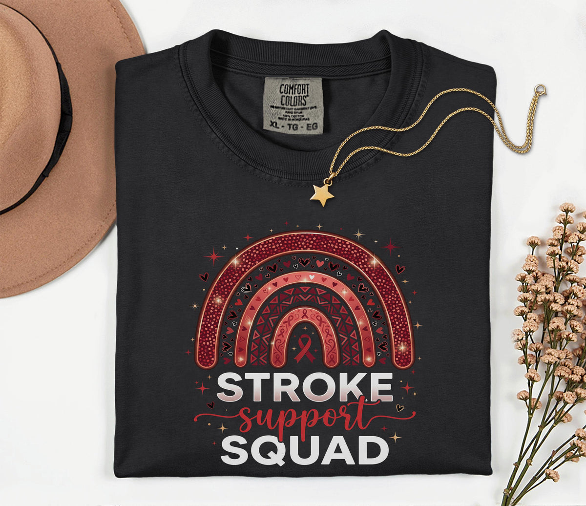 Stroke Awareness Support Squad Shirt, Comfort Colors® Stroke Awareness Tee