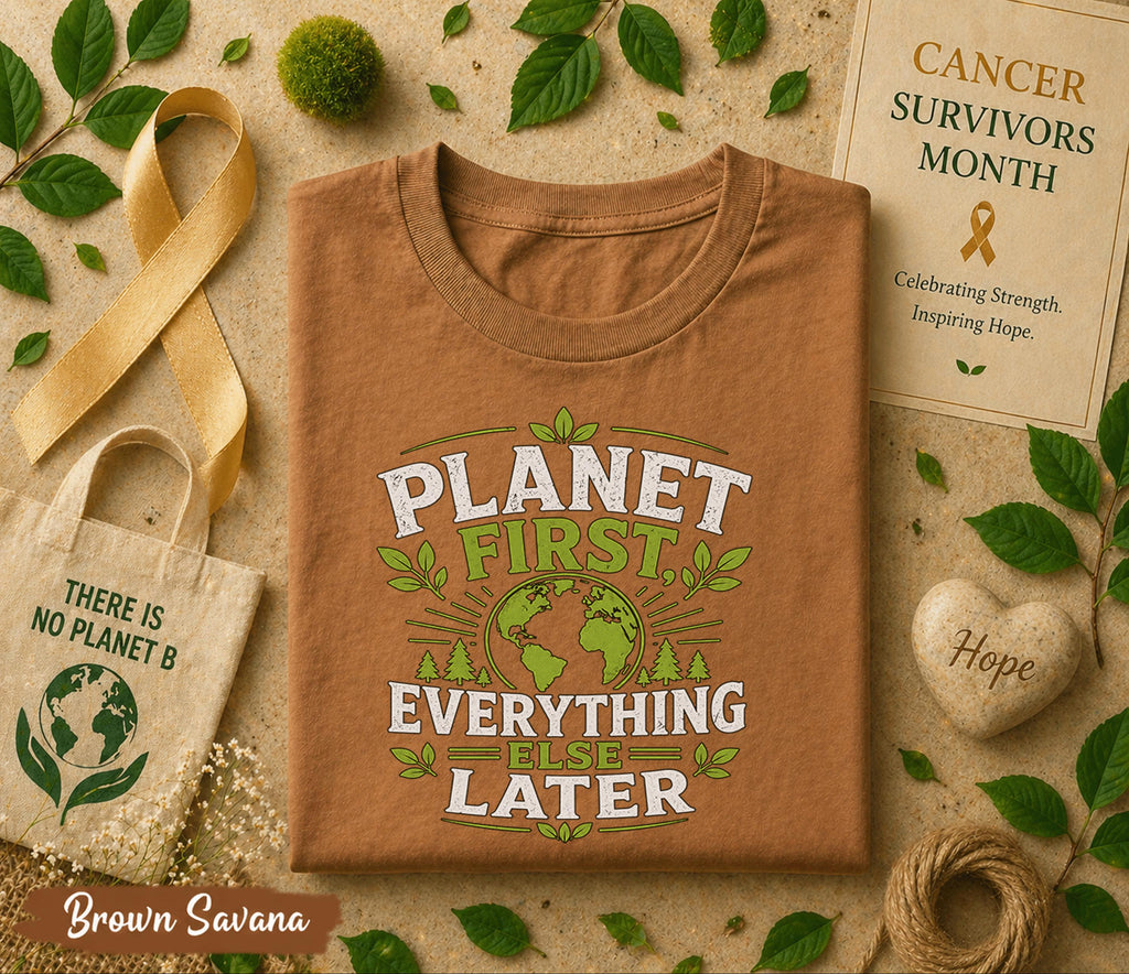 Plant First Everything Else Later Shirt, World Environment Day Tee, Eco Friendly T Shirt, Save Earth Nature Lover Gift Idea