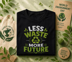 Less Waste More Future Shirt, World Environment Day Tee, Eco Friendly T Shirt, Sustainability Tee, Save Earth Recycle Gift