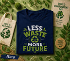 Less Waste More Future Shirt, World Environment Day Tee, Eco Friendly T Shirt, Sustainability Tee, Save Earth Recycle Gift