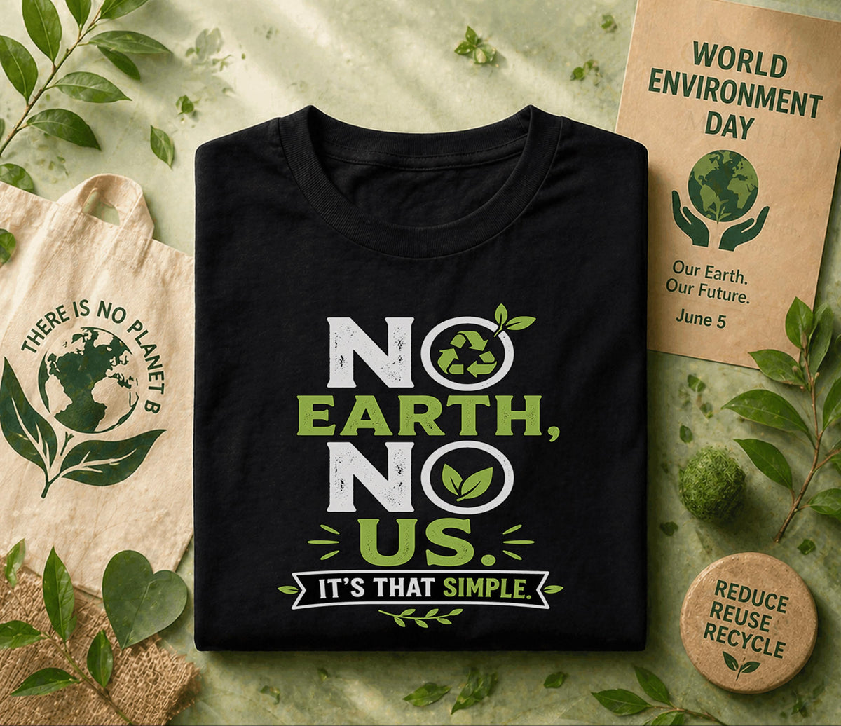 No Earth No Us It’s That Simple Shirt, World Environment Day Tee