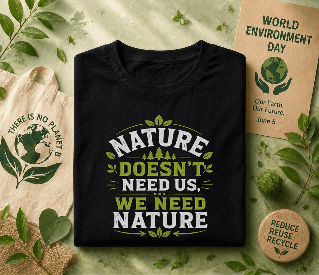 Nature Doesn’t Need Us We Need Nature Shirt, World Environment Day Tee, Eco Friendly T Shirt, Save Earth Day Tee, Nature Lover Gift