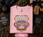 Dad Mode Activated Shirt Top Tier Gamer Dad Tee Funny Fathers Day Gift Birthday Husband Present Gaming Dad Retro Style T-Shirt