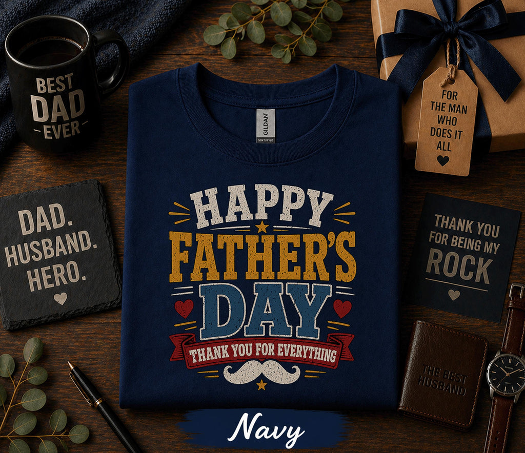 Team Group Happy Fathers Day Shirt Thank You Dad Gift Birthday Husband Tee Matching Appreciation Dad Retro Vintage Shirt from Kids Men Women