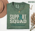 Comfort Colors PTSD Awareness Support Squad Shirt, Matching Teal Ribbon Mental Health Tee