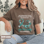 PTSD Awareness I Am The Storm Shirt, Teal Butterfly Mental Health T-Shirt, Trauma Survivor Inspirational Quote Tee, Empowerment Gift