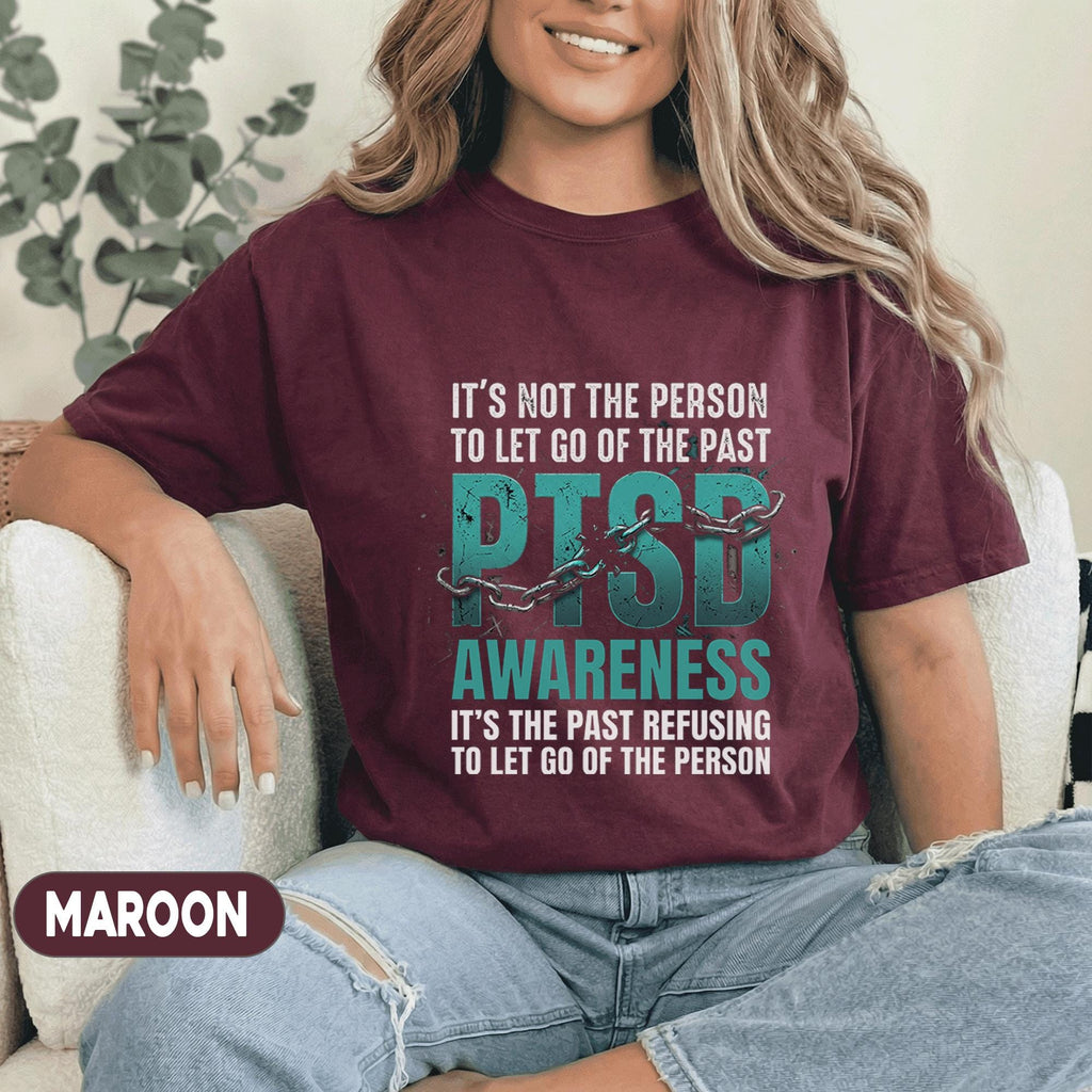 PTSD Awareness Shirt, Break the Chains Mental Health T-Shirt, Trauma Survivor Quote Tee, Inspirational Healing Support Gift for Warriors
