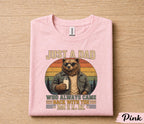 Funny Dad Shirt Just A Dad Who Always Came Back With The Milk Bear Graphic Fathers Day Gift for Dad Birthday Husband Tee