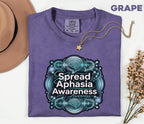 Comfort Colors Spread Aphasia Awareness Shirt Brain Speech Tee Stroke Support Gift SLP Therapy Awareness Shirt