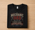 Mechanic Dad Shirt Funny Dad Gift Fixes Cars Breaks Silence With Jokes Tee for Father Papa Husband Birthday Fathers Day