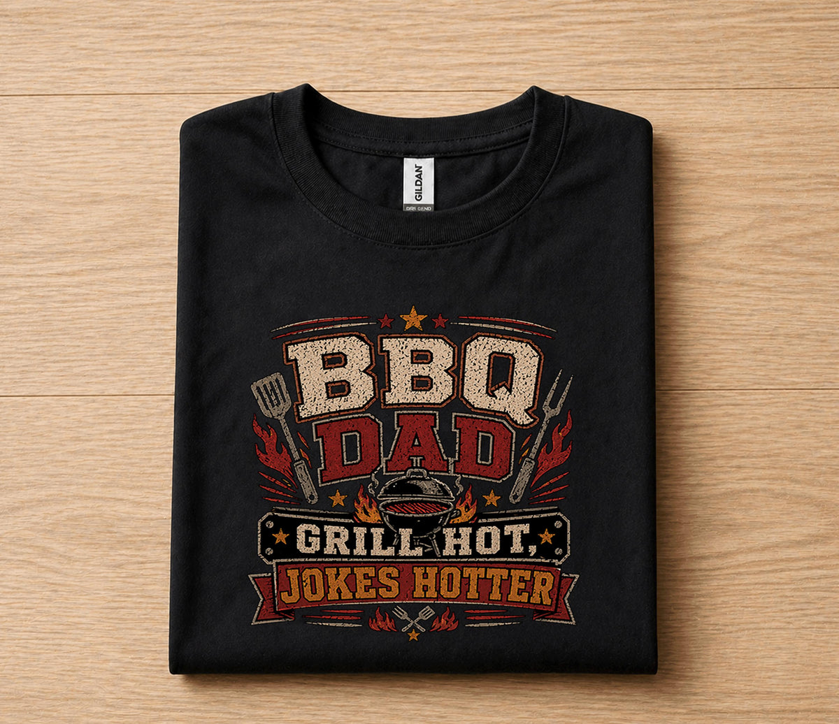 BBQ Dad Grill Hot Jokes Shirt Funny Dad Tee Fathers Day Gift Husband Birthday Gift Grilling Dad Barbecue Humor Cookou...