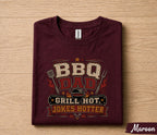 BBQ Dad Grill Hot Jokes Shirt Funny Dad Tee Fathers Day Gift Husband Birthday Gift Grilling Dad Barbecue Humor Cookout Tee