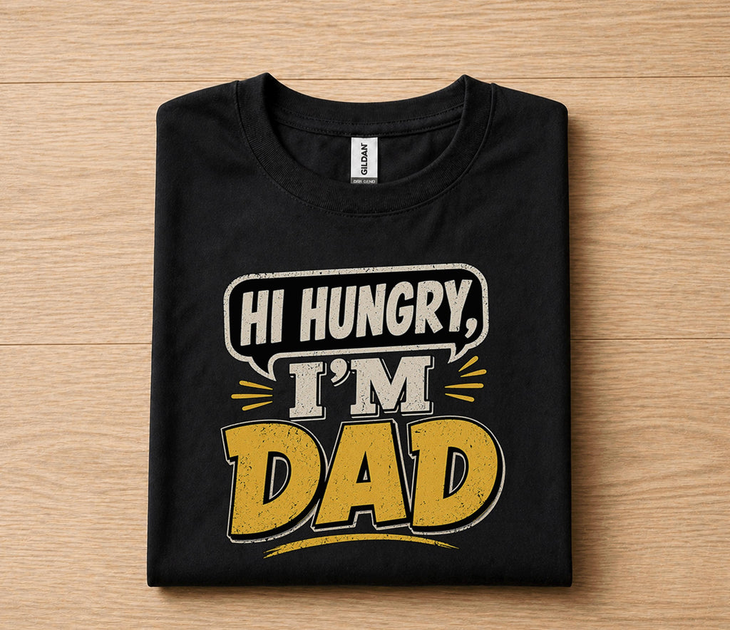 Hi Hungry Im Dad Shirt Funny Dad Joke Tee Papa Humor Gift Fathers Day Birthday Shirt for Dad Husband Classic Dad Joke...