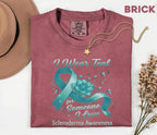 Comfort Colors Scleroderma Awareness Shirt I Wear Teal for Someone I Love Teal Ribbon Tee Chronic Illness Support Gift Unisex Top