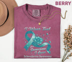 Comfort Colors Scleroderma Awareness Shirt I Wear Teal for Someone I Love Teal Ribbon Tee Chronic Illness Support Gift Unisex Top