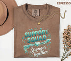 Comfort Colors Scleroderma Awareness Shirt Support Squad Stronger Together Teal Ribbon Tee Chronic Illness Support Gift Unisex Top