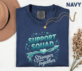 Comfort Colors Scleroderma Awareness Shirt Support Squad Stronger Together Teal Ribbon Tee Chronic Illness Support Gi...