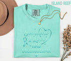 Comfort Colors Scleroderma Awareness Shirt Someone I Love Has Scleroderma Teal Ribbon Support Tee Chronic Illness Gift