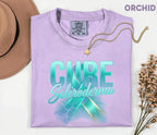 Comfort Colors Cure Scleroderma Shirt Teal Ribbon Awareness Tee Chronic Illness Support Gift Autoimmune Warrior Unisex Top