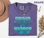 Comfort Colors Proud Scleroderma Warrior Shirt Teal Ribbon Awareness Tee Chronic Illness Fighter Gift Autoimmune Support Top