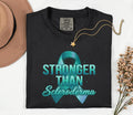 Comfort Colors Stronger Than Scleroderma Shirt Teal Ribbon Awareness Tee Chronic Illness Warrior Gift Unisex Top