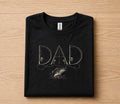 Dad Fishing Shirt Funny Papa Gift T-Shirt, Fishing Rod Dad Tee