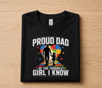 Proud Dad Autism Awareness Shirt, Father Daughter Love Tee