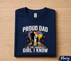 Proud Dad Autism Awareness Shirt, Father Daughter Love Tee, Puzzle Heart Dad T-Shirt, Fathers Day Gift for Husband Papa