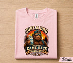 Just A Dad Who Always Came Back With The Milk Funny Shirt, Sasquatch Dad Joke Tee, Legendary Father Gift for Fathers Day Husband Papa