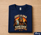Just A Dad Who Always Came Back With The Milk Funny Shirt, Sasquatch Dad Joke Tee, Legendary Father Gift for Fathers Day Husband Papa