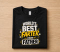 Worlds Best Farter I Mean Father Shirt Funny Dad Joke Tee, Fathers Day Gift for Husband Papa