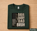 Dada Daddy Dad Bruh Shirt Funny Dad Life Tee, American Flag Dad T-Shirt, Fathers Day Gift for Husband Papa Birthday Shirt