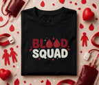 Blood Squad Shirt Funny Blood Donation Tee World Blood Donor Day Gift Donor Team T Shirt Medical Awareness Apparel