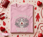 Be The Light Donate Blood Shirt World Blood Donor Day Tee Blood Donation Awareness Gift Life Saving Donor Shirt Vintage Lantern Design