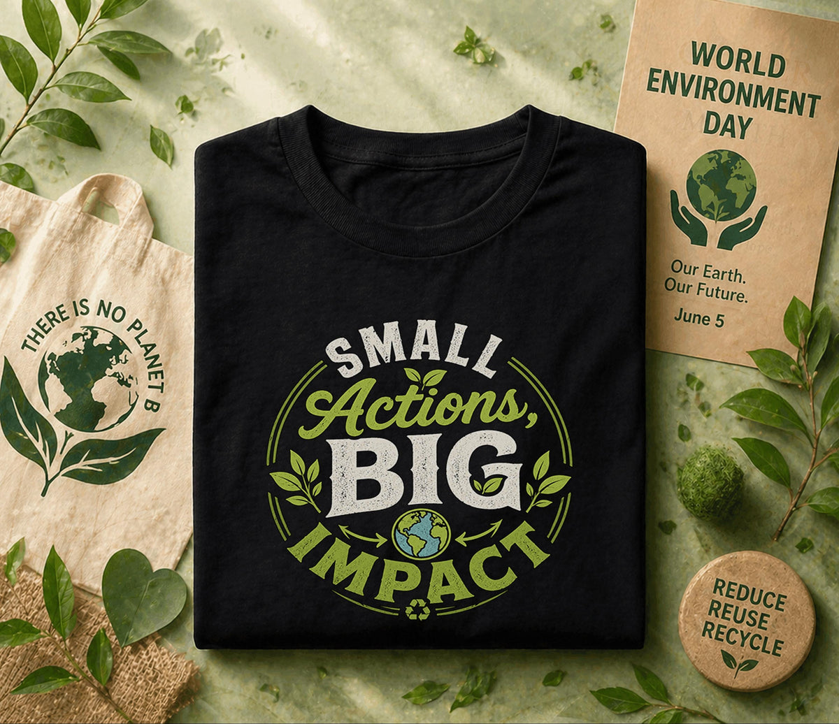 Small Actions Big Impact Shirt, World Environment Day Tee