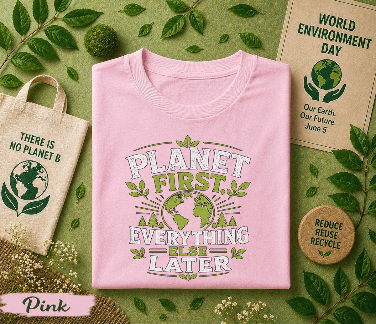 Plant First Everything Else Later Shirt, World Environment Day Tee, Eco Friendly T Shirt, Save Earth Nature Lover Gift Idea