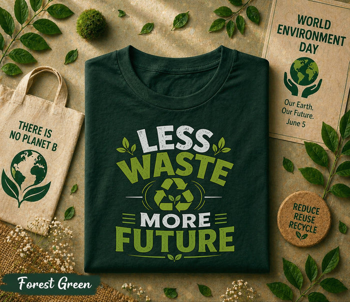 Less Waste More Future Shirt, World Environment Day Tee