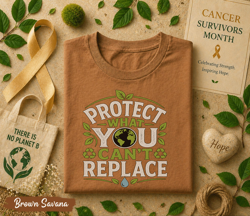 Protect What You Can’t Replace Shirt, World Environment Day Tee, Eco Friendly T Shirt, Save Earth Tee, Sustainability Gift
