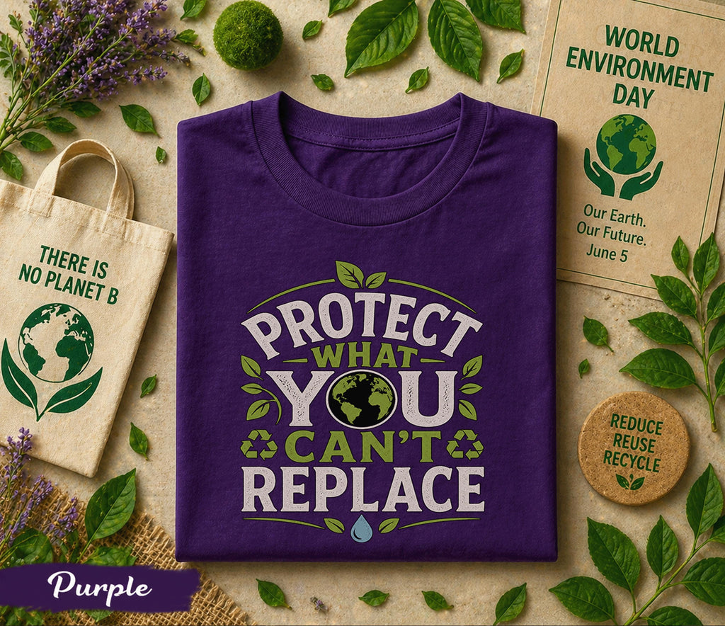 Protect What You Can’t Replace Shirt, World Environment Day Tee, Eco Friendly T Shirt, Save Earth Tee, Sustainability Gift