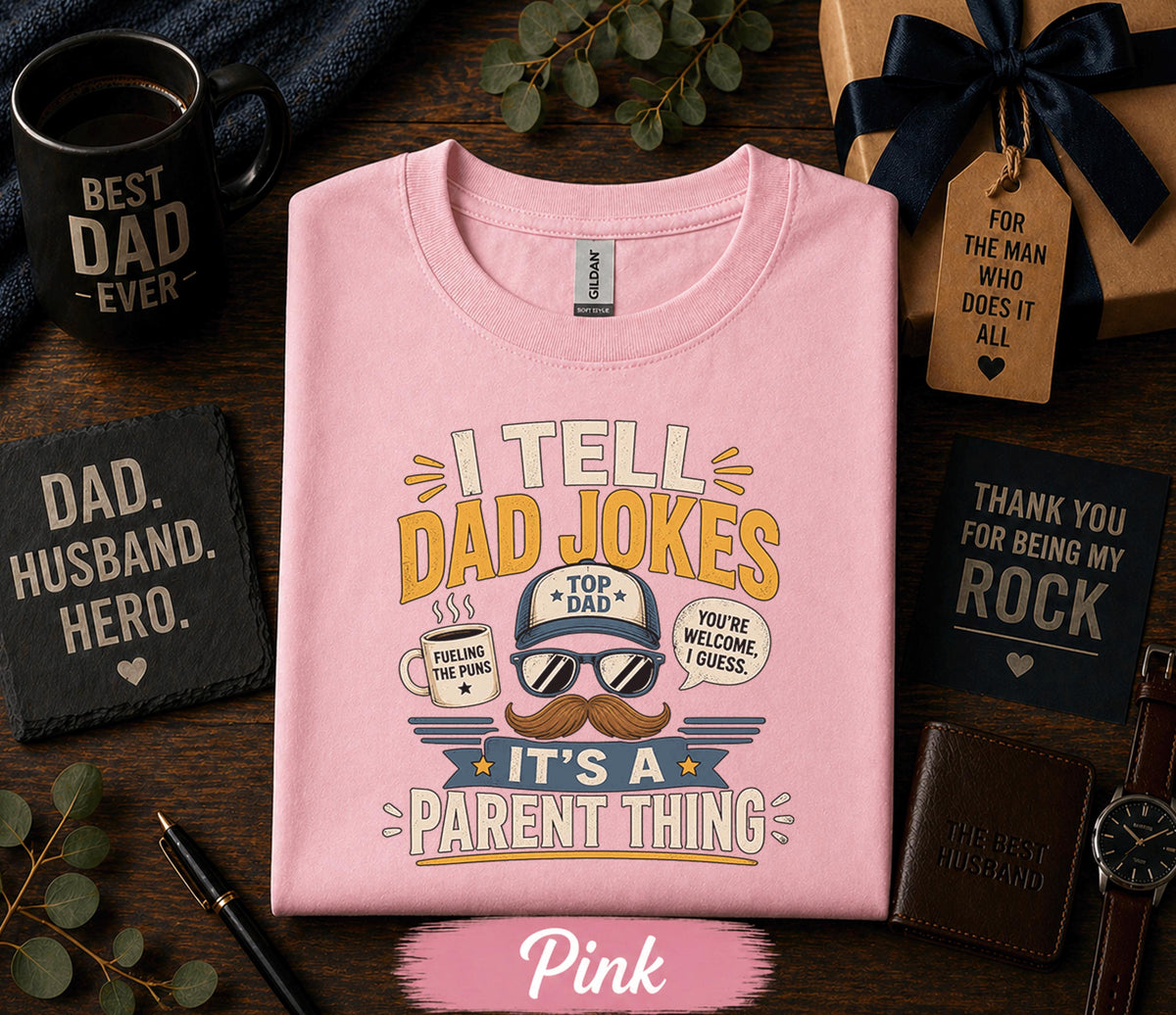 I Tell Dad Jokes Shirt Funny Fathers Day Gift Birthday Husband Tee Top Dad Humor Shirt Pun Lover Dad Retro T-shirt