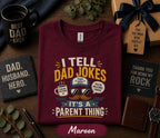 I Tell Dad Jokes Shirt Funny Fathers Day Gift Birthday Husband Tee Top Dad Humor Shirt Pun Lover Dad Retro T-shirt