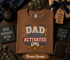 Dad Mode Activated Shirt Top Tier Gamer Dad Tee Funny Fathers Day Gift Birthday Husband Present Gaming Dad Retro Style T-Shirt