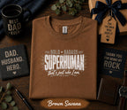 Bold Badass Superhuman Dad Shirt Funny Fathers Day Gift Birthday Husband Tee Cool Dad Strong Dad Retro Style T-shirt