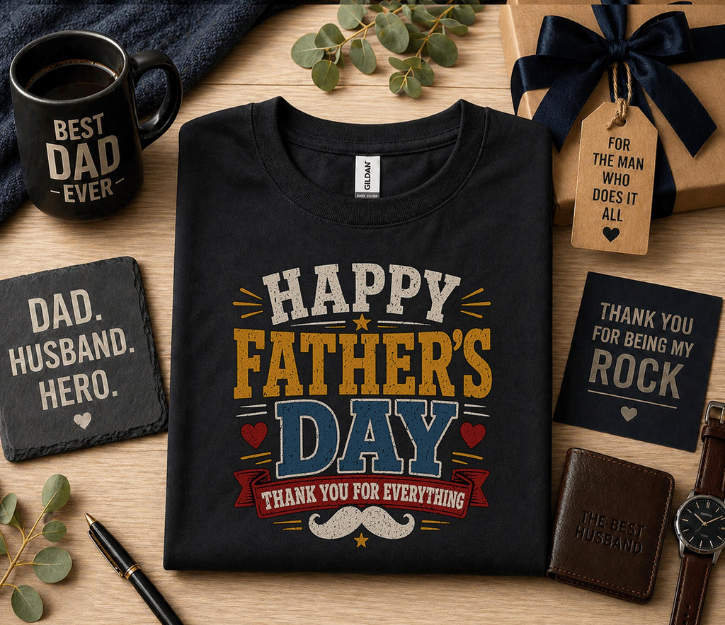 Team Group Happy Fathers Day Shirt Thank You Dad Gift Birthday Husband Tee Matching Appreciation Dad Retro Vintage Sh...