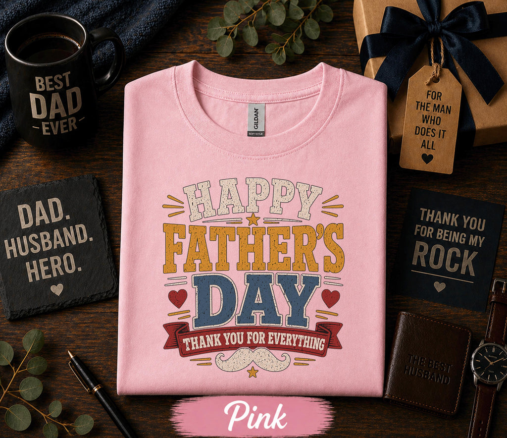 Team Group Happy Fathers Day Shirt Thank You Dad Gift Birthday Husband Tee Matching Appreciation Dad Retro Vintage Shirt from Kids Men Women