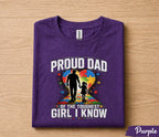 Proud Dad Autism Awareness Shirt, Father Daughter Love Tee, Puzzle Heart Dad T-Shirt, Fathers Day Gift for Husband Papa