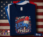 It's Not Gonna Lick Itself Shirt, Funny 4th of July Popsicle Tee, Patriotic Independence Day Party Shirt, USA Summer Humor Top Forth of July
